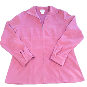 Vintage Fashion Bug Stretch Zip-Up Lightweight Jacket Size Medium